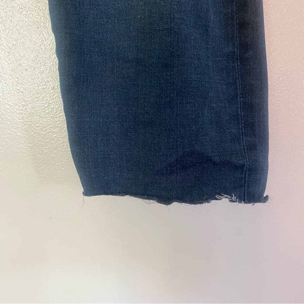 Kut from the Kloth Dark Blue Ankle Crop Jeans - Thumbnail 4