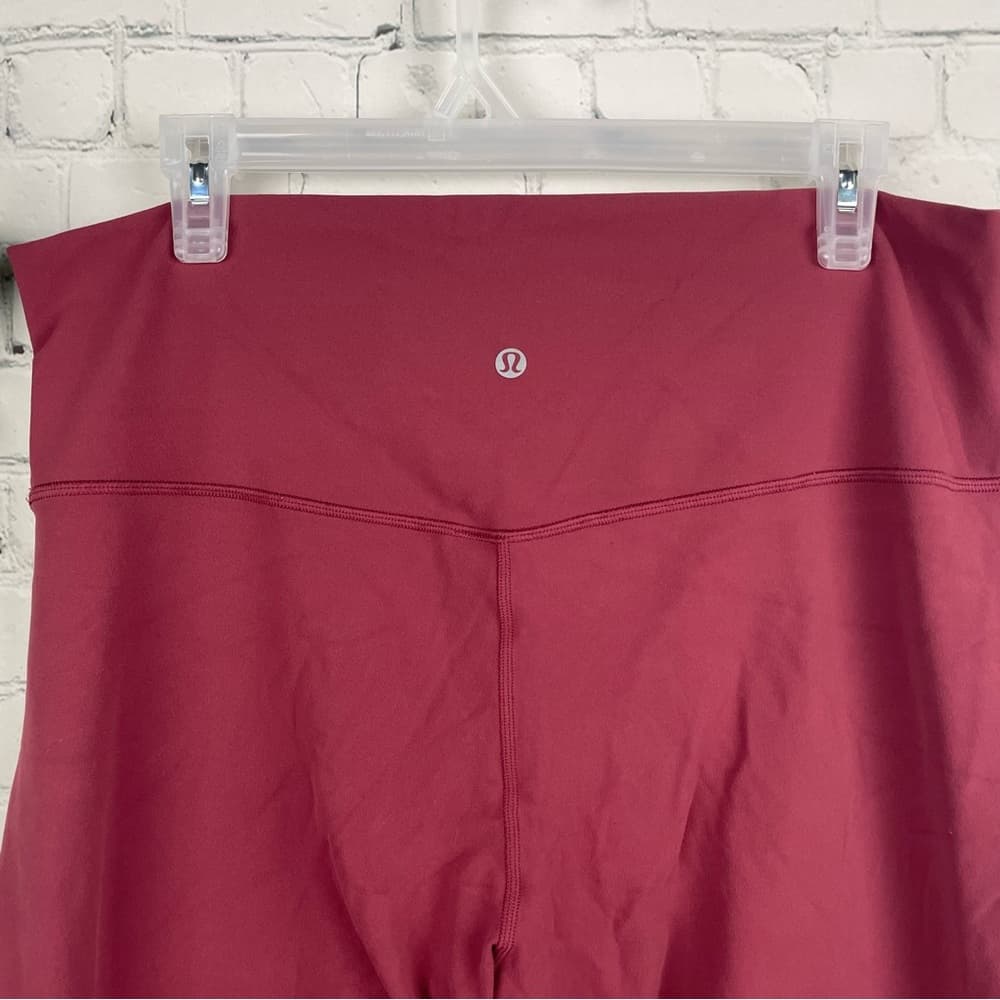 lululemon athletica Burgundy High-Rise Cropped Leggings - Thumbnail 2
