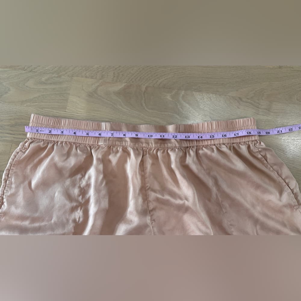 Soma Blush Pink Satin V-Neck Cami & Shorts Pajama Set - Thumbnail 11