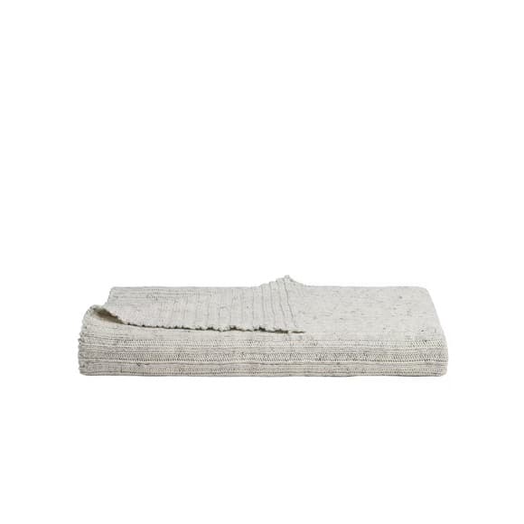 Parachute Ivory Knit Throw Blanket - Thumbnail 5