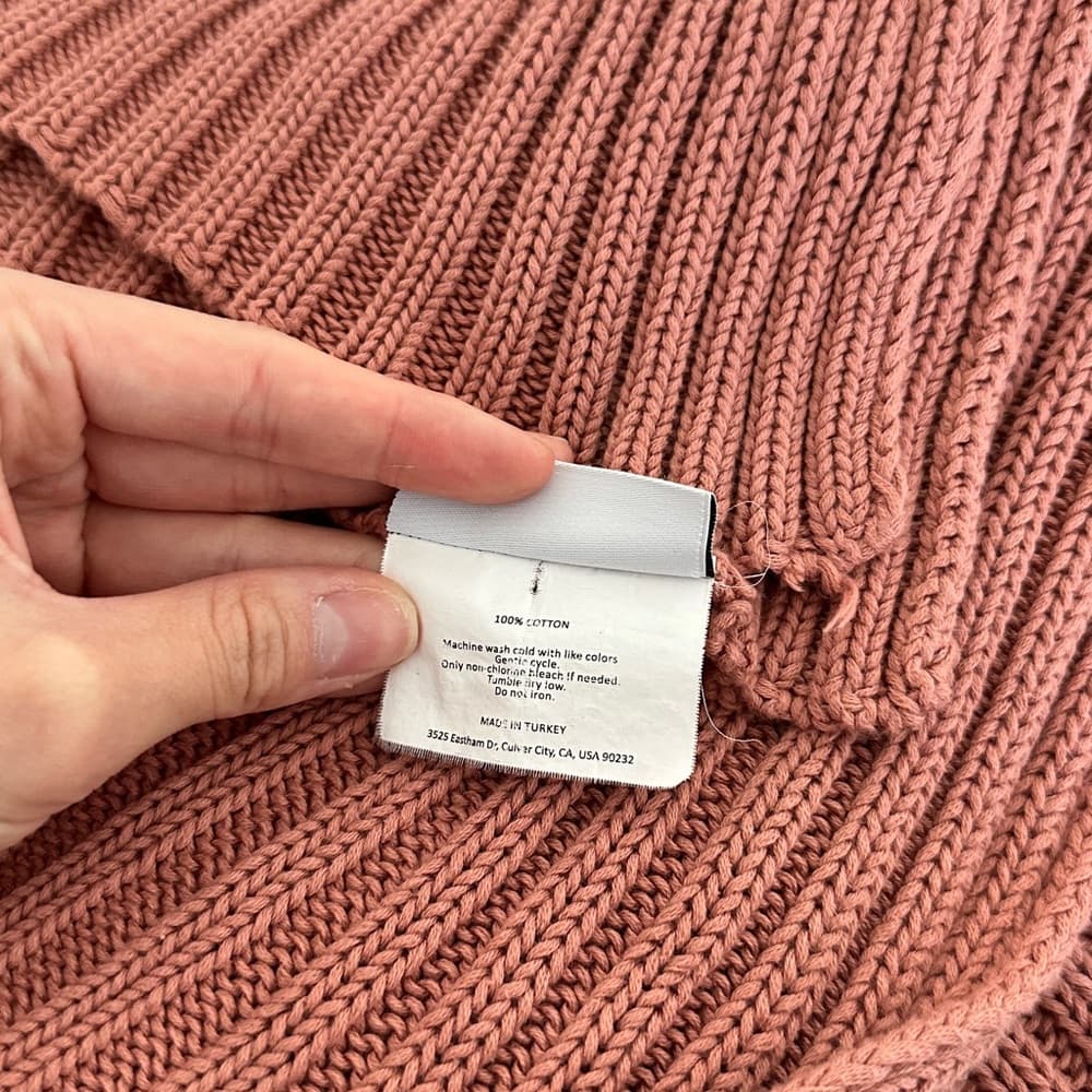 Parachute Rose Pink Knit Throw Blanket - Thumbnail 6