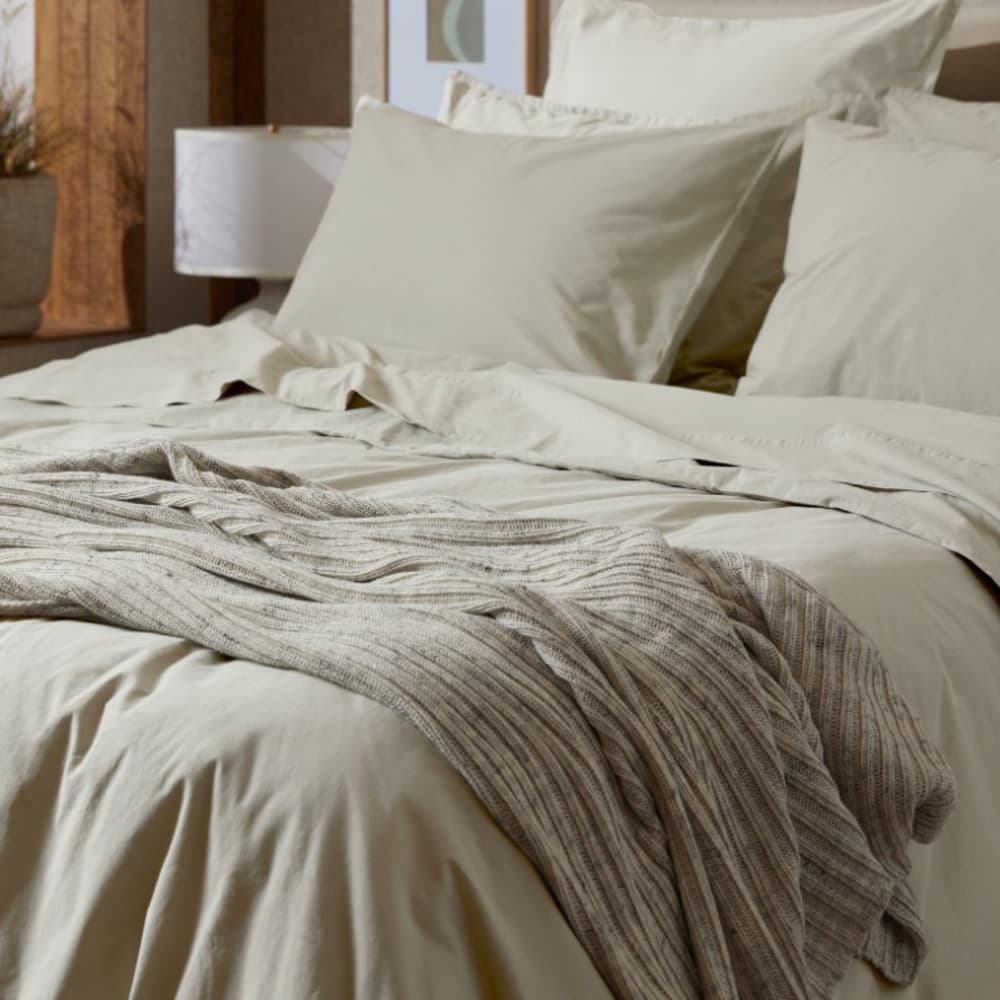 Parachute Ribbed Knit Throw Blanket in Mustard - Thumbnail 5
