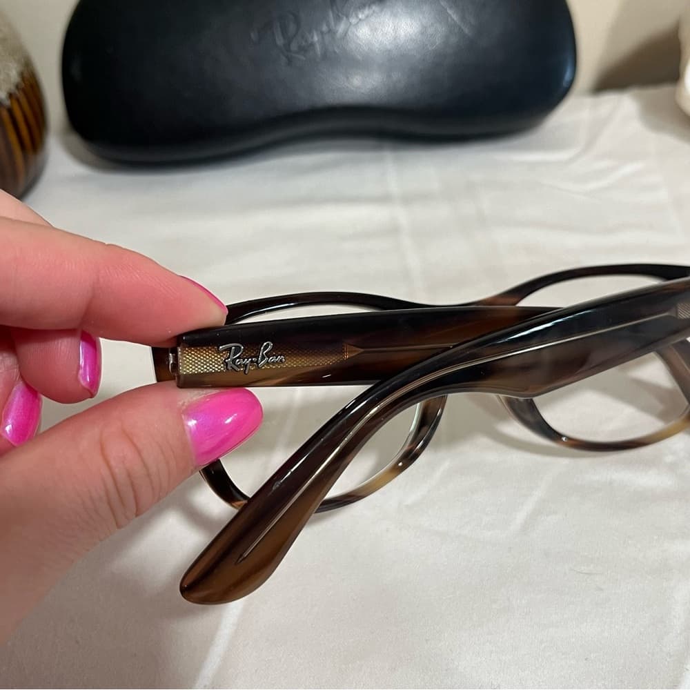 Ray-Ban Brown Tortoise Frame Glasses - Thumbnail 4