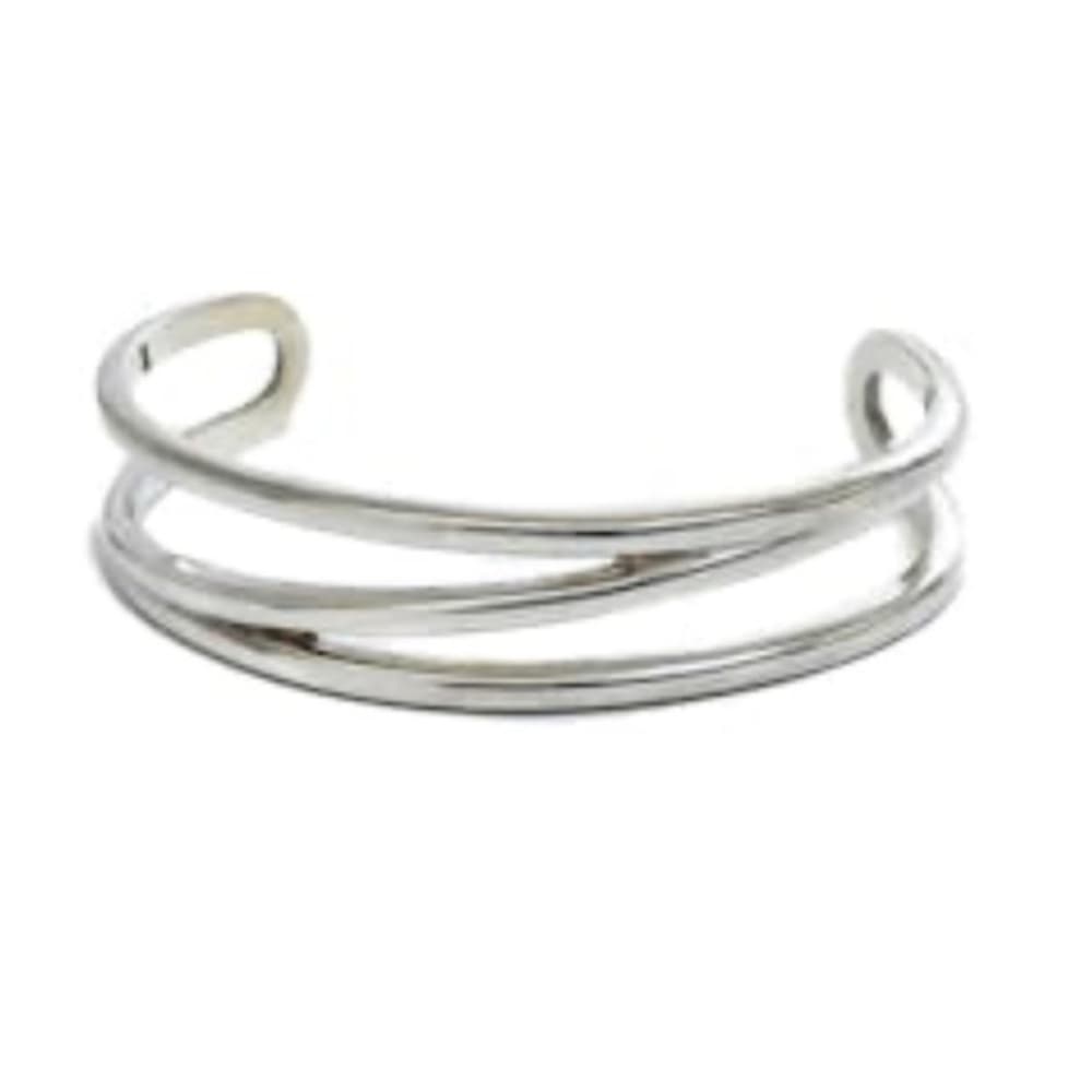 Tiffany & Co Crossover ZigZag Z Modernist Cuff Sterling Silver 925 Bracelet - Thumbnail 6