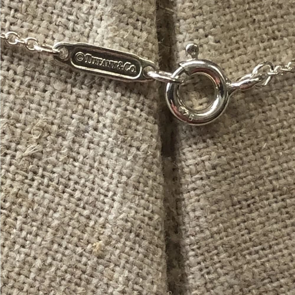 Retired Tiffany Co 925 Necklace Amethyst Sparkler Pendant Cushion/Princess 16” - Thumbnail 5