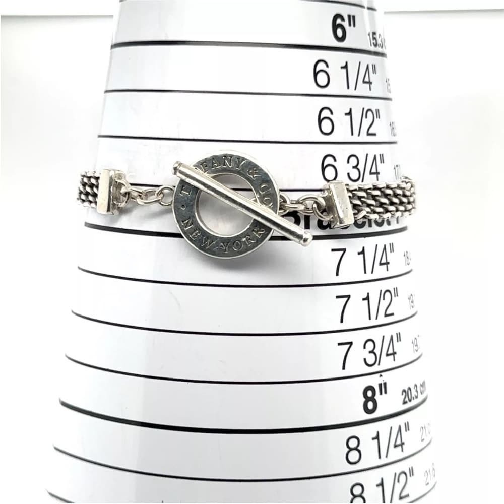 Tiffany & Co. Somerset Toggle Bracelet Sterling Silver 7" - Thumbnail 5