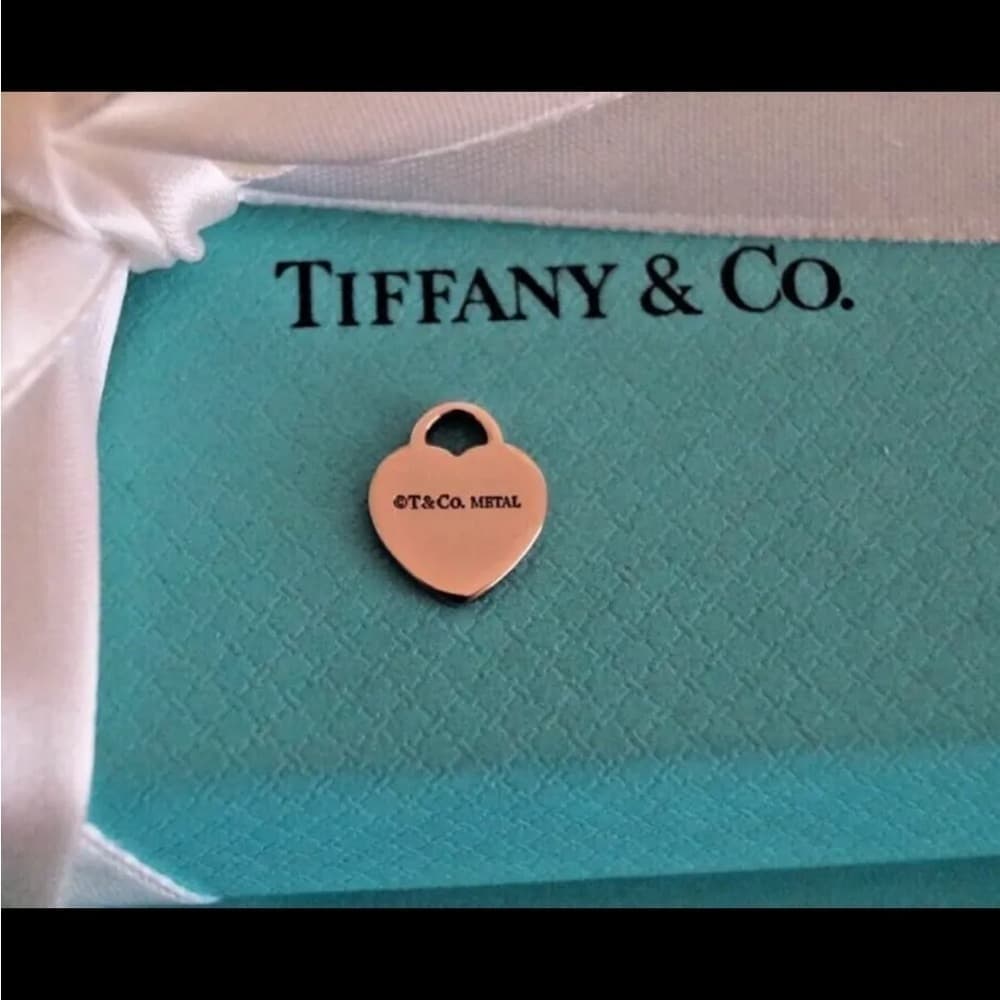 Retired TIFFANY & CO Rubedo Metal Heart Pendant Necklace Bracelet - Thumbnail 4