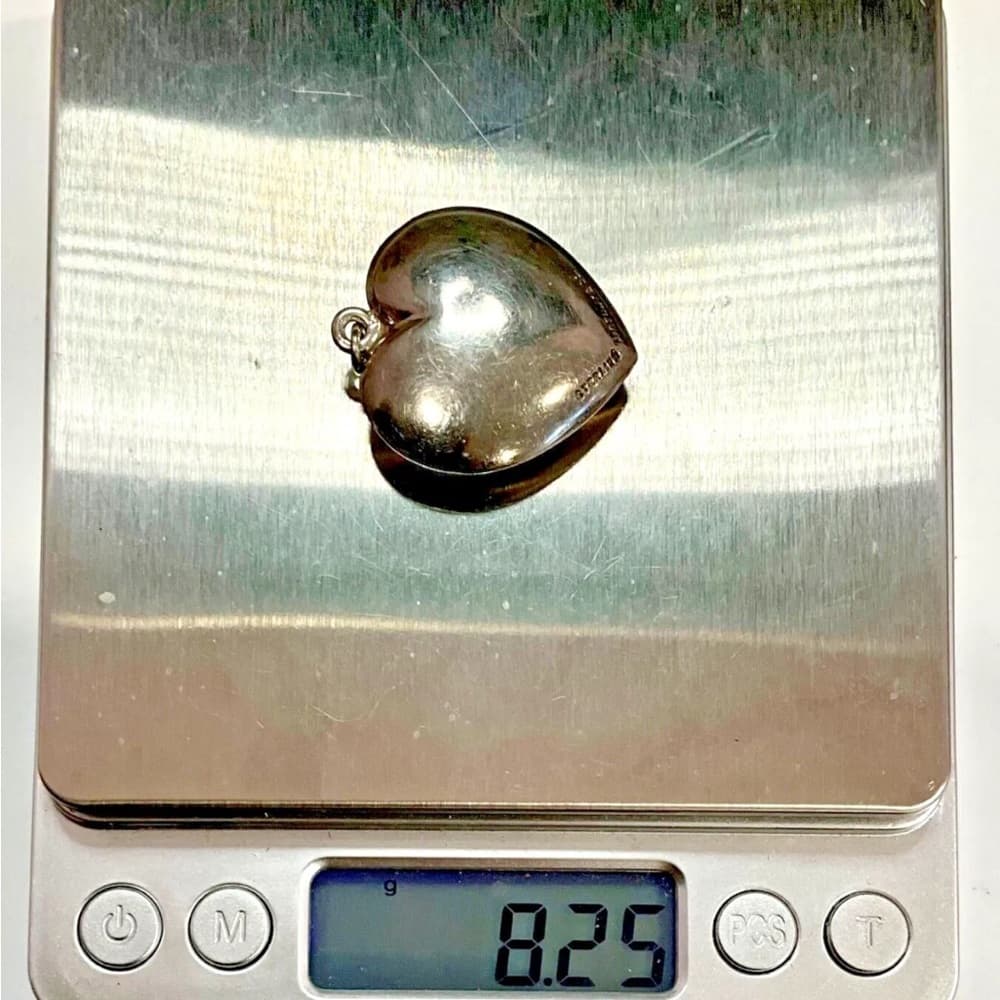 Tiffany & Co. Vintage Sterling Silver Puffy Heart Pendant - Thumbnail 7