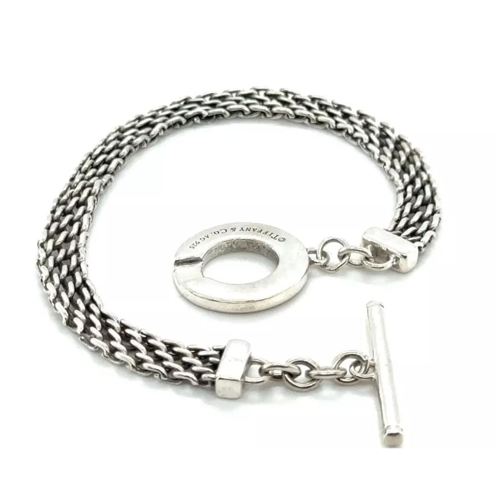 Tiffany & Co. Somerset Toggle Bracelet Sterling Silver 7" - Thumbnail 3
