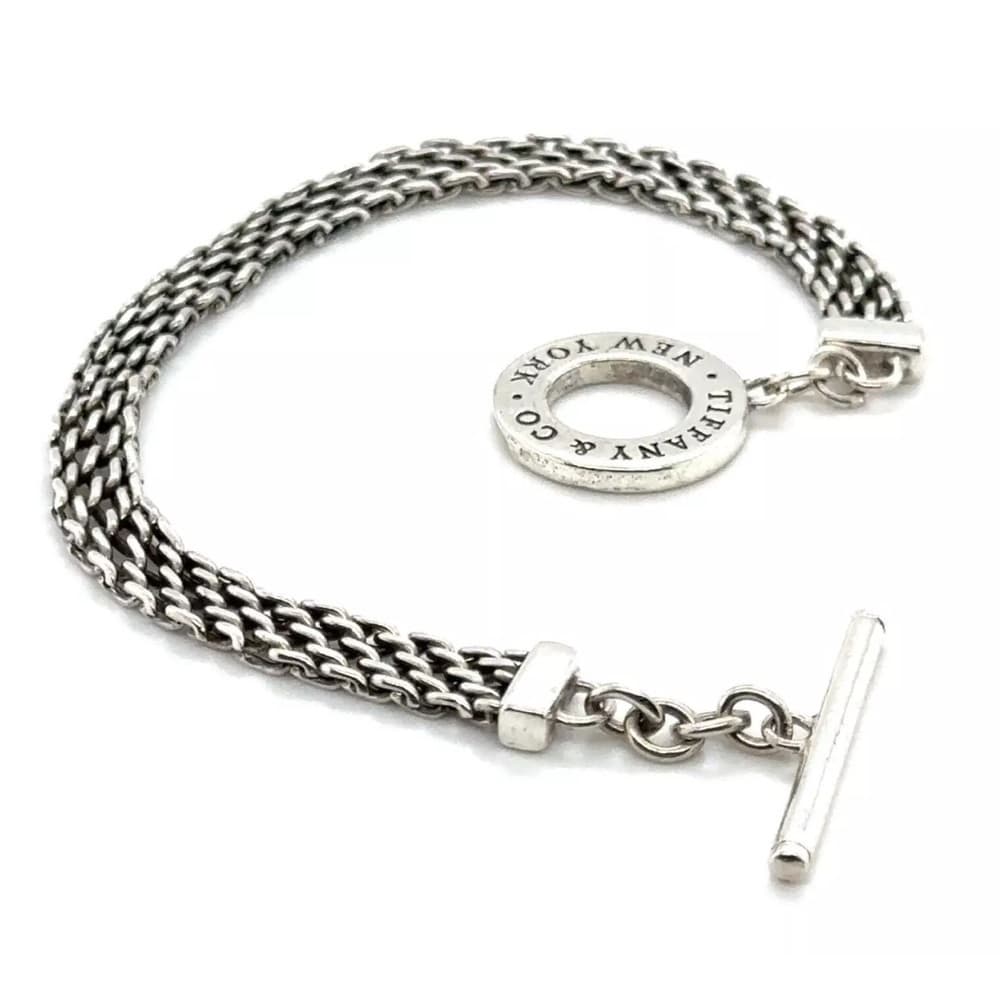Tiffany & Co. Somerset Toggle Bracelet Sterling Silver 7" - Thumbnail 2