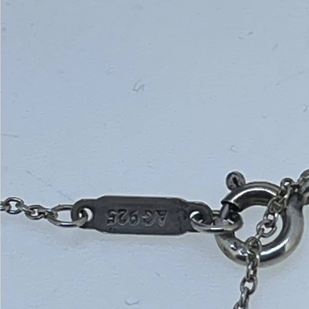 TIFFANY & Co. Bow Mini Ribbon Sterling Silver Charm Pendant Necklace 16” - Thumbnail 7