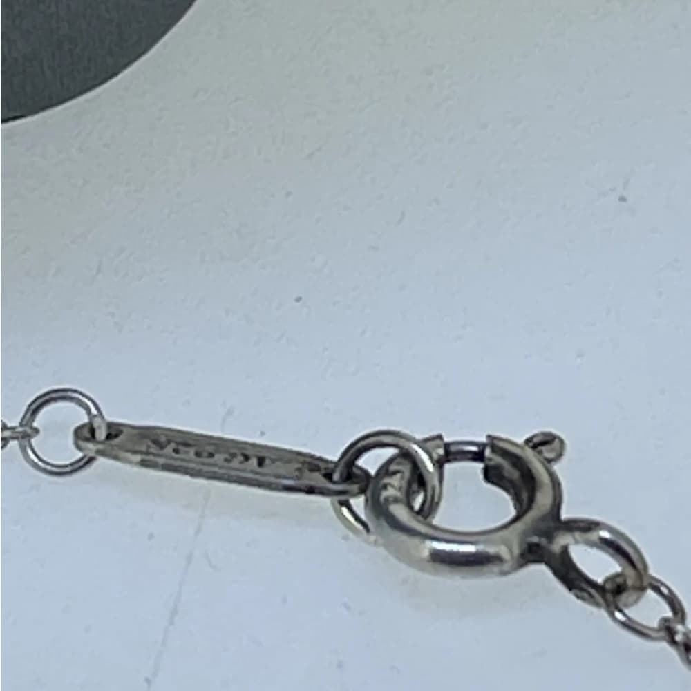 TIFFANY & Co. Bow Mini Ribbon Sterling Silver Charm Pendant Necklace 16” - Thumbnail 8