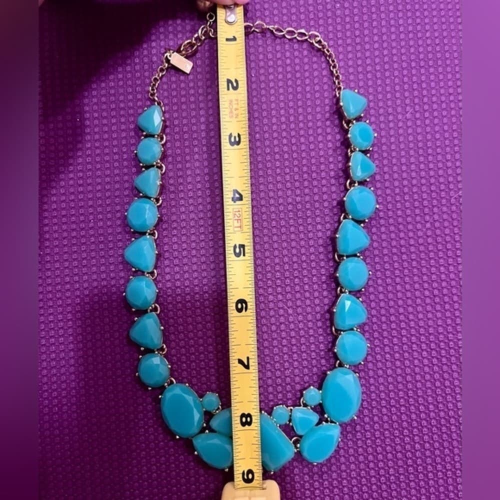 Kate Spade Stone Statement Necklace Green Turquoise. - Thumbnail 5