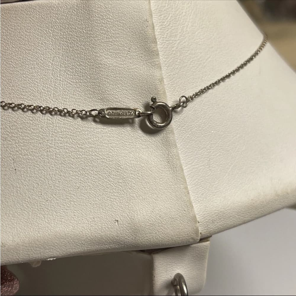 Rare Vintage Tiffany & Co. Sterling Silver X Star Necklace 16" - Thumbnail 3