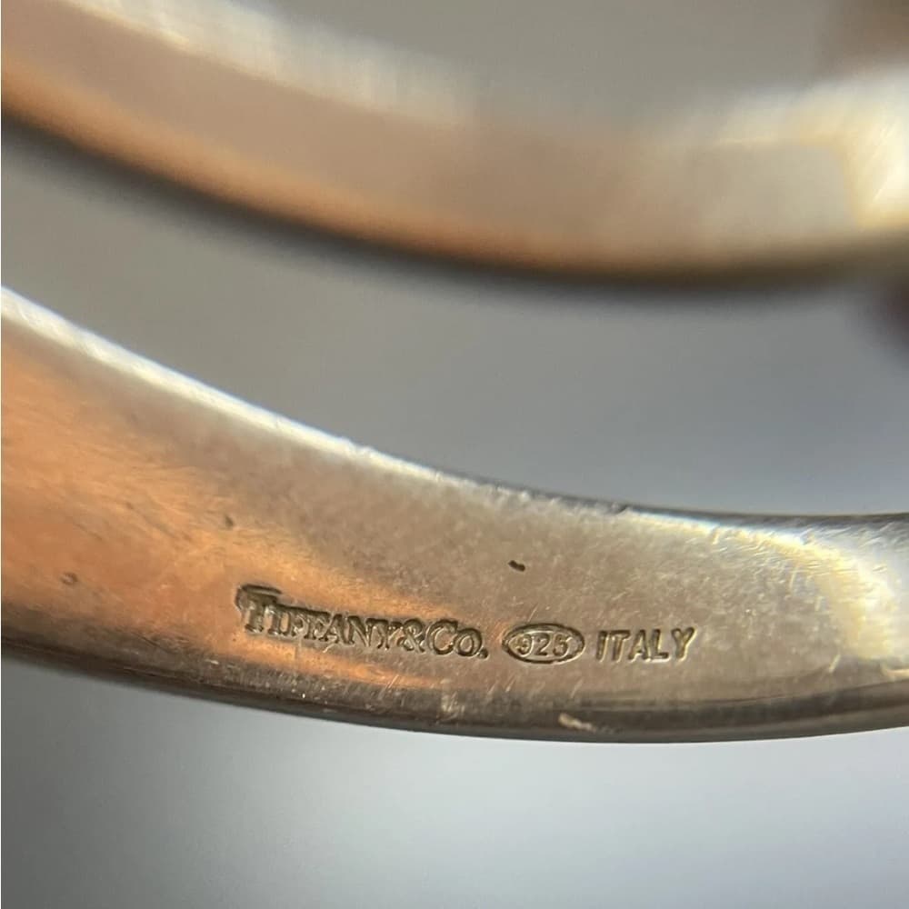 Tiffany & Co Crossover ZigZag Z Modernist Cuff Sterling Silver 925 Bracelet - Thumbnail 4