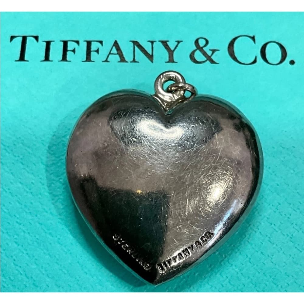 Tiffany & Co. Vintage Sterling Silver Puffy Heart Pendant - Thumbnail 4