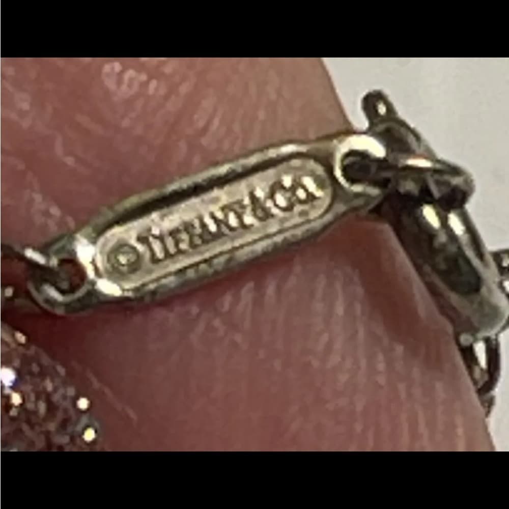Rare Vintage Tiffany & Co. Sterling Silver X Star Necklace 16" - Thumbnail 6
