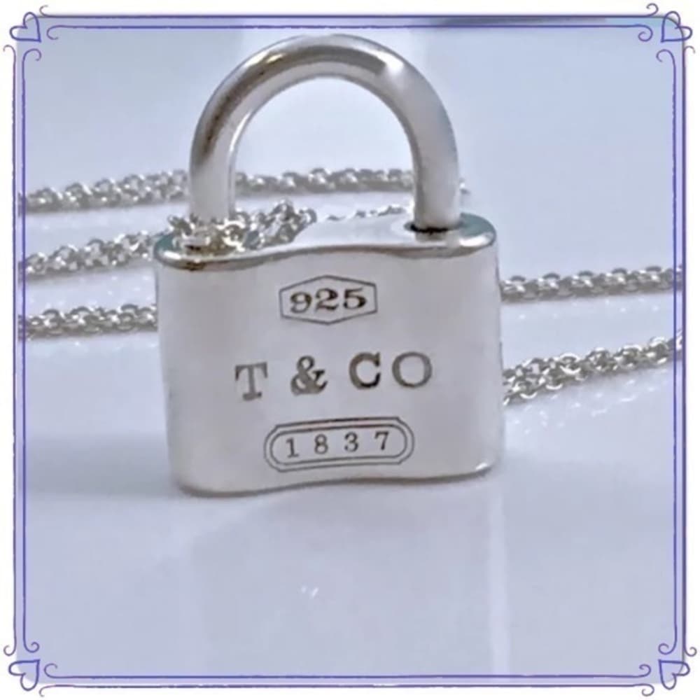 TIFFANY & CO Retired Sterling Silver Lock Pendent Necklaces - Thumbnail 9