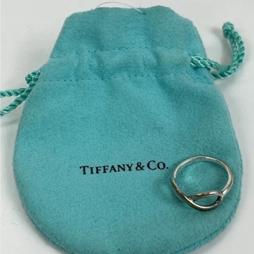 Tiffany & Co 925 Sterling Silver Infinity Figure Eight Ring Size 5.5 - Thumbnail 4