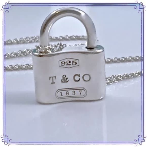TIFFANY & CO Retired Sterling Silver Lock Pendent Necklaces - Thumbnail 10