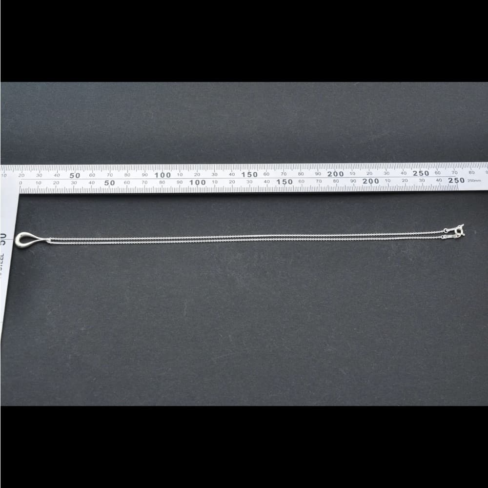 Tiffany & Co. Open Teardrop PERETTI Necklace Sterling Silver925 3.2g Used 111286 - Thumbnail 7