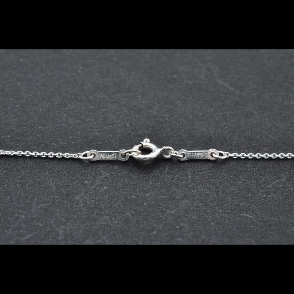 Tiffany & Co. Open Teardrop PERETTI Necklace Sterling Silver925 3.2g Used 111286 - Thumbnail 5