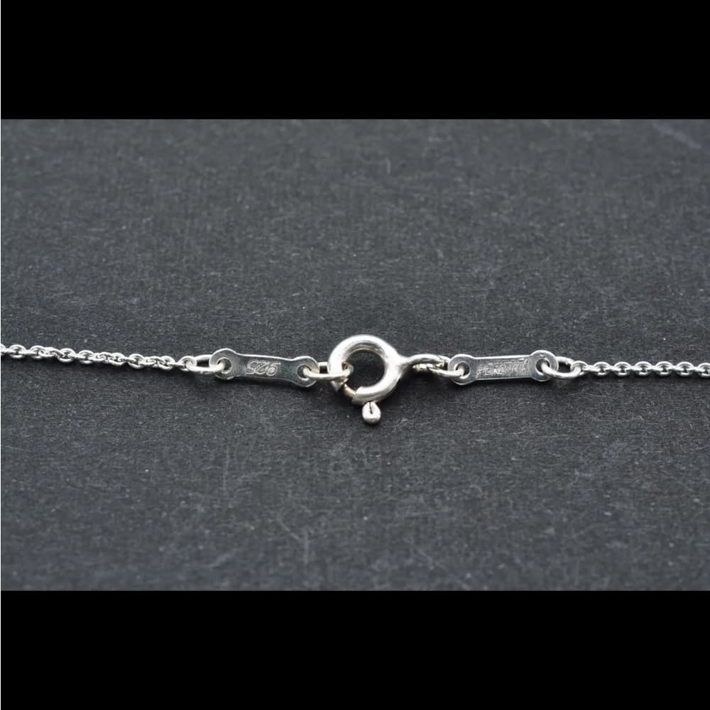 Tiffany & Co. Open Teardrop PERETTI Necklace Sterling Silver925 3.2g Used 111286 - Thumbnail 6
