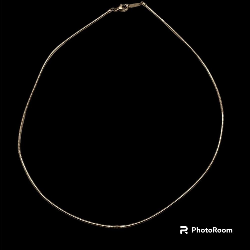 Tiffany Co. Tiffany Snake Chain Silver Necklace Choker 16" Sterling - Thumbnail 5