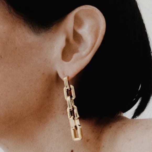 EDDIE BORGO 12kp supra link drop earrings - Thumbnail 6