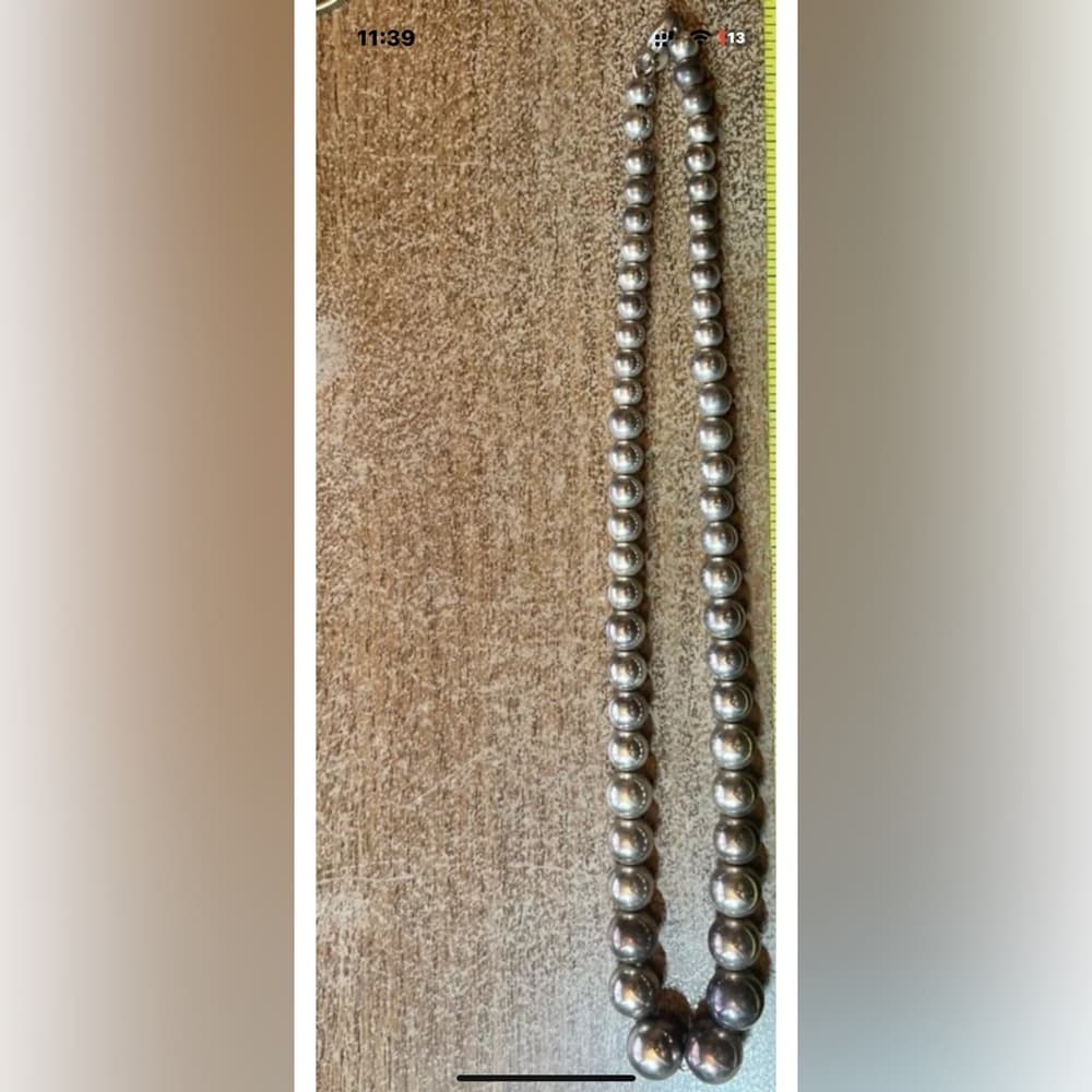 Tiffany & Co. Graduated Ball Collar Necklace 16” silver 925 - Thumbnail 8