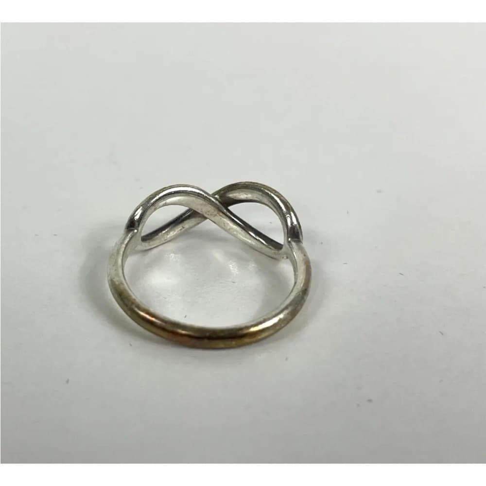 Tiffany & Co 925 Sterling Silver Infinity Figure Eight Ring Size 5.5 - Thumbnail 2
