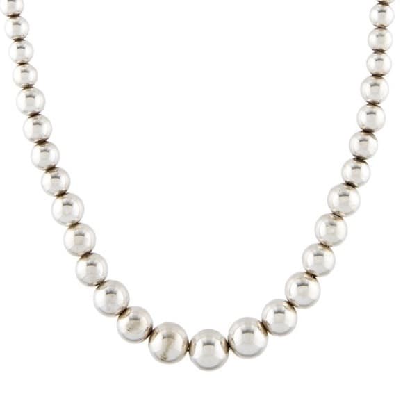Tiffany & Co. Graduated Ball Collar Necklace 16” silver 925 - Thumbnail 10