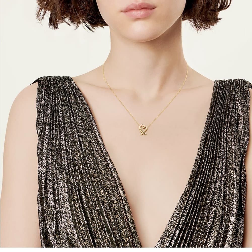 Tiffany & Co 18k gold 8.4 grams Paloma Picasso® Loving Heart Pendant - Thumbnail 2