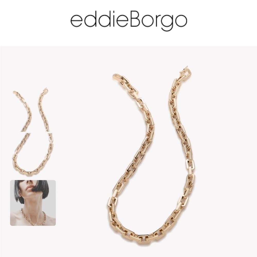Eddie Borgo Super Link 12kp Gold Link Chain 17” Necklace - Thumbnail 5