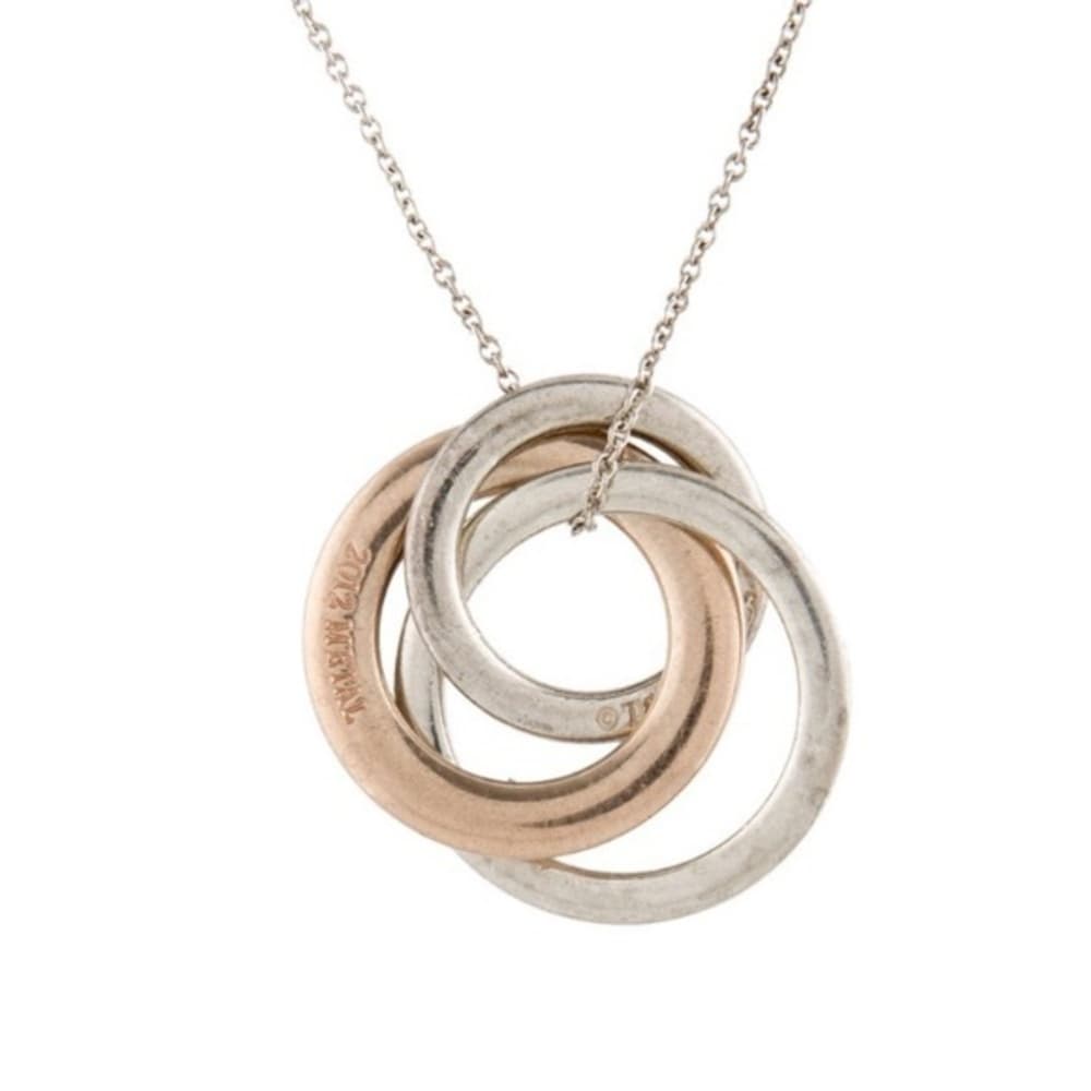Tiffany 1837 Interlocking Circle Necklace,925 and Rubedo - Thumbnail 9