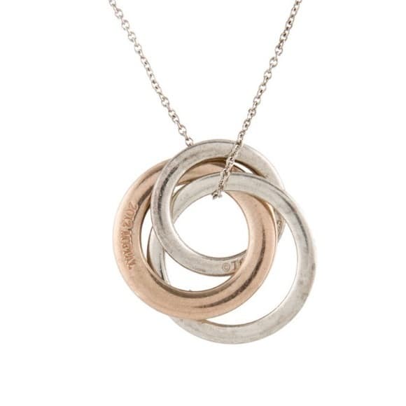 Tiffany 1837 Interlocking Circle Necklace,925 and Rubedo - Thumbnail 10
