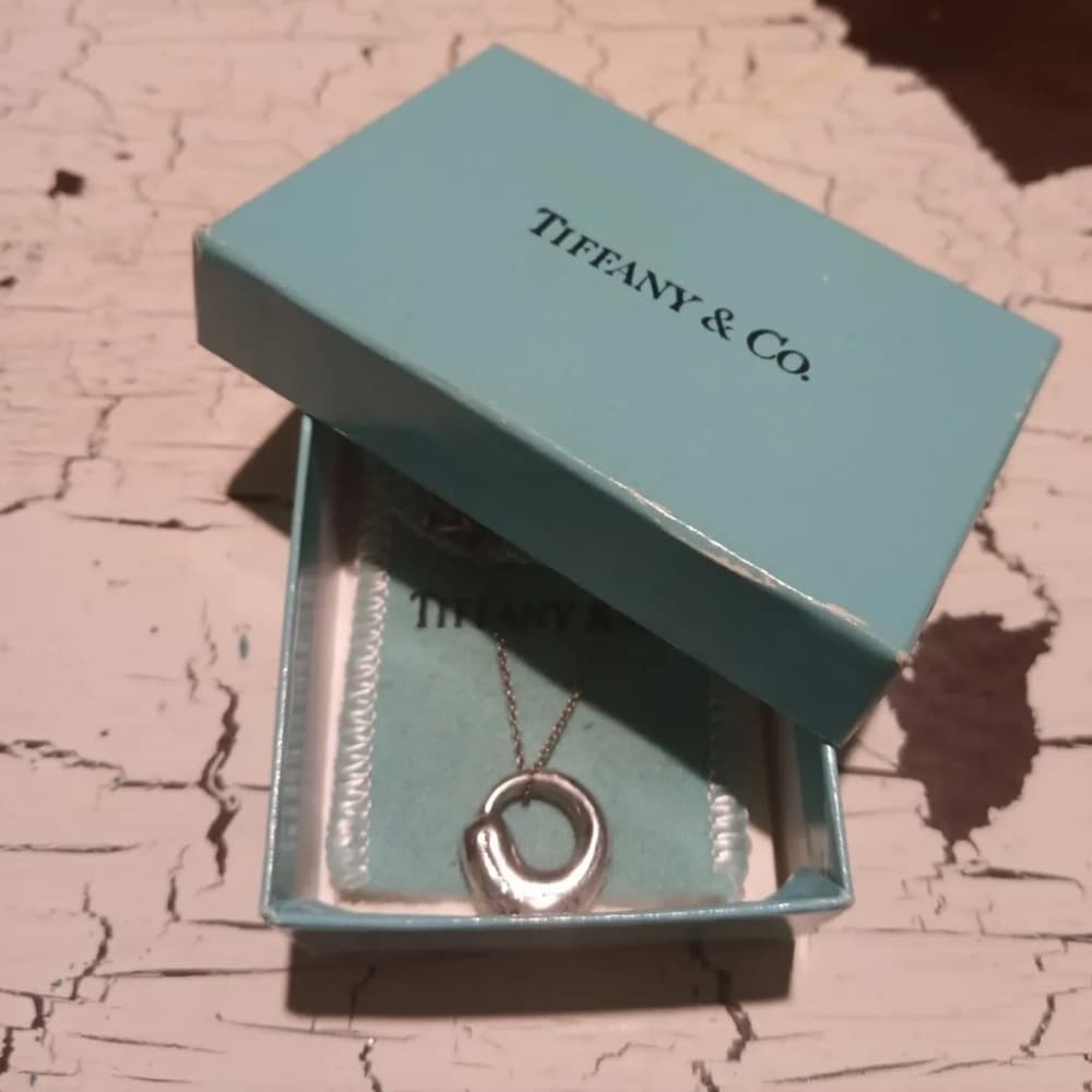 Tiffany & Co Circle pendant with 16” chain - Thumbnail 4