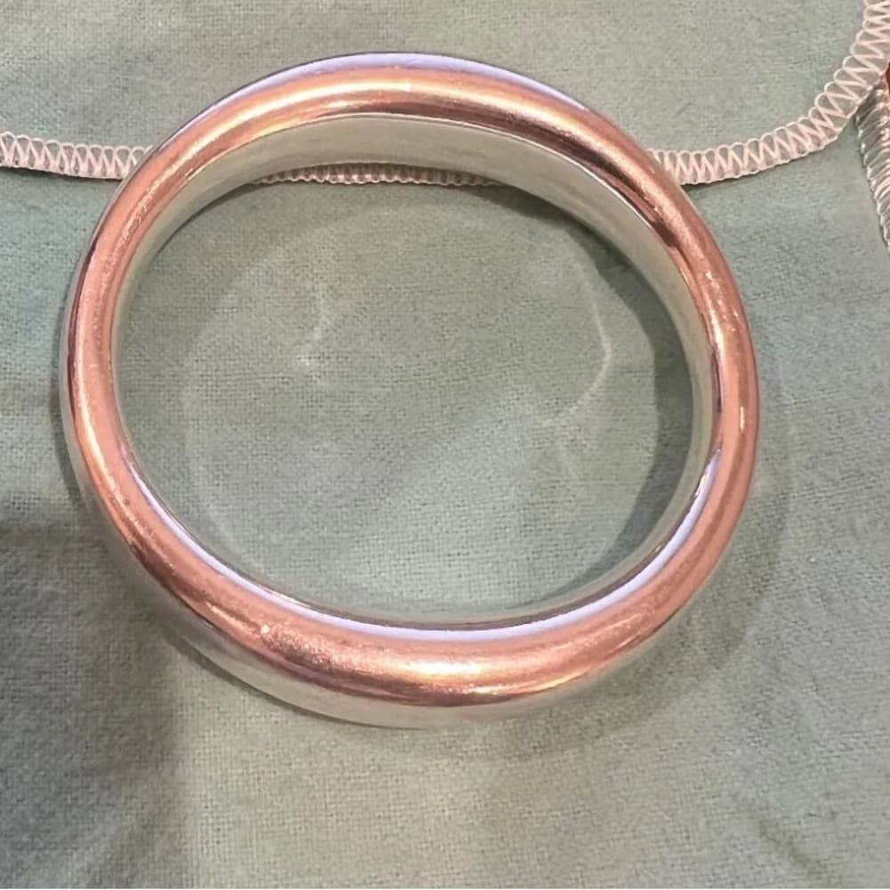 Tiffany & Co Tiffany & Co. Elsa Peretti 'Doughnut' Bangle in 925 Silver - Thumbnail 2