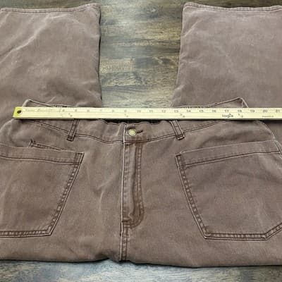 Wide Leg Brown Barrel Jeans 3 XL - Thumbnail 9