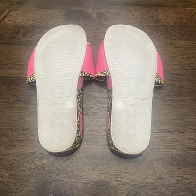 GIANNI BINI Pink & Yellow Slides Flip Flops 7M - Thumbnail 6