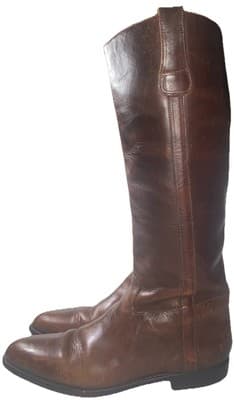 Cole Haan Brown Leather Knee High Riding Boots Equestrian Leather Ladies 10AA - Thumbnail 5