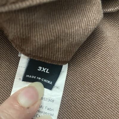 Wide Leg Brown Barrel Jeans 3 XL - Thumbnail 6