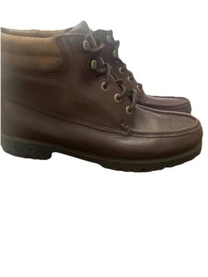 Eddie Bauer Mens Gore Tex Leather Hiking Boots Sz 11 Brown Waterproof Boots - Thumbnail 2