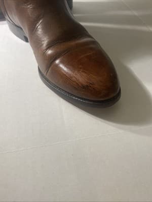 Cole Haan Brown Leather Knee High Riding Boots Equestrian Leather Ladies 10AA - Thumbnail 6