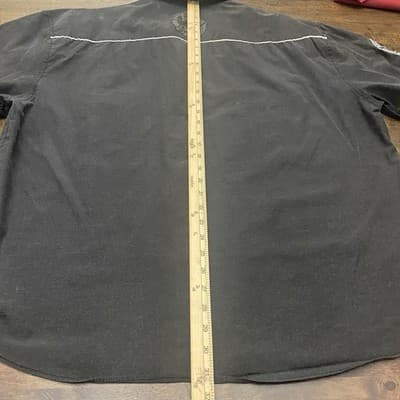 Red Ape Authentic Mens Button Down Shirt MCMXXXIII(1933)Military Biker style 3XL - Thumbnail 7