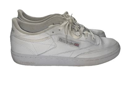 Reebok Club Womens MEMT Bold White True Grey Sz 8.5 - Thumbnail 3