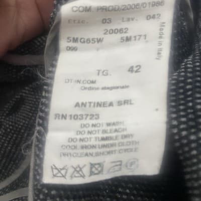 Armani Jacket Blazer Classic Luxury Antinea Chenille Black Ruffle Trim Sz 6 - Thumbnail 9