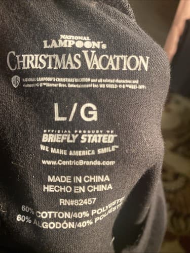 National Lampoon’s Christmas Vacation T Shirt Featuring Clark Adult Sz Lg - Thumbnail 5