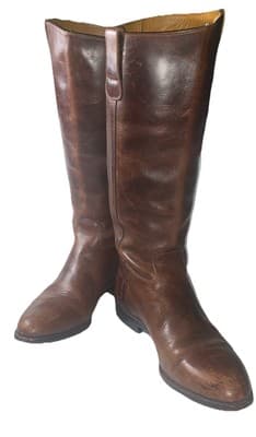 Cole Haan Brown Leather Knee High Riding Boots Equestrian Leather Ladies 10AA - Thumbnail 3