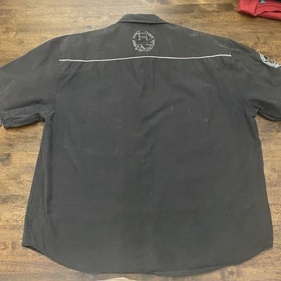 Red Ape Authentic Mens Button Down Shirt MCMXXXIII(1933)Military Biker style 3XL - Thumbnail 6